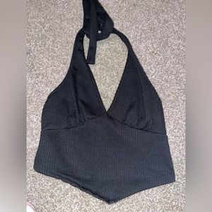 Black Crop top